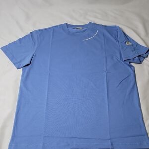 Moncler Sky Blue Short Sleeve Shirt
